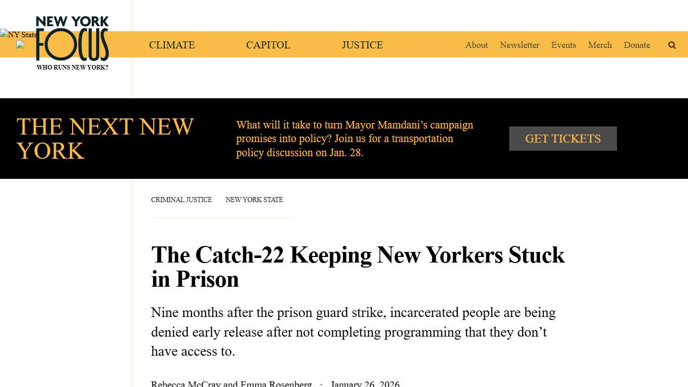 The Catch-22 Keeping New Yorkers Stuck in Prison New York Focus